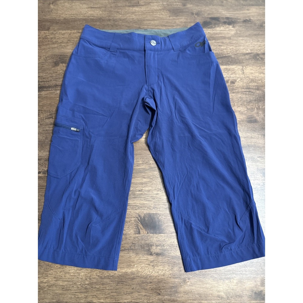 Outdoor Research OR Ferrosi Capris VO55 Outdoor Navy Blue Hiking Pants Womens 4